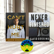 David Goggins Can't Hurt Me and Never Finished English versions